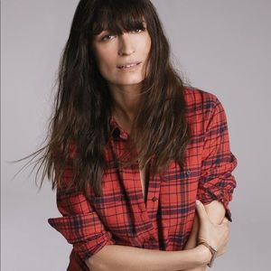 Madewell ex boyfriend plaid flannel